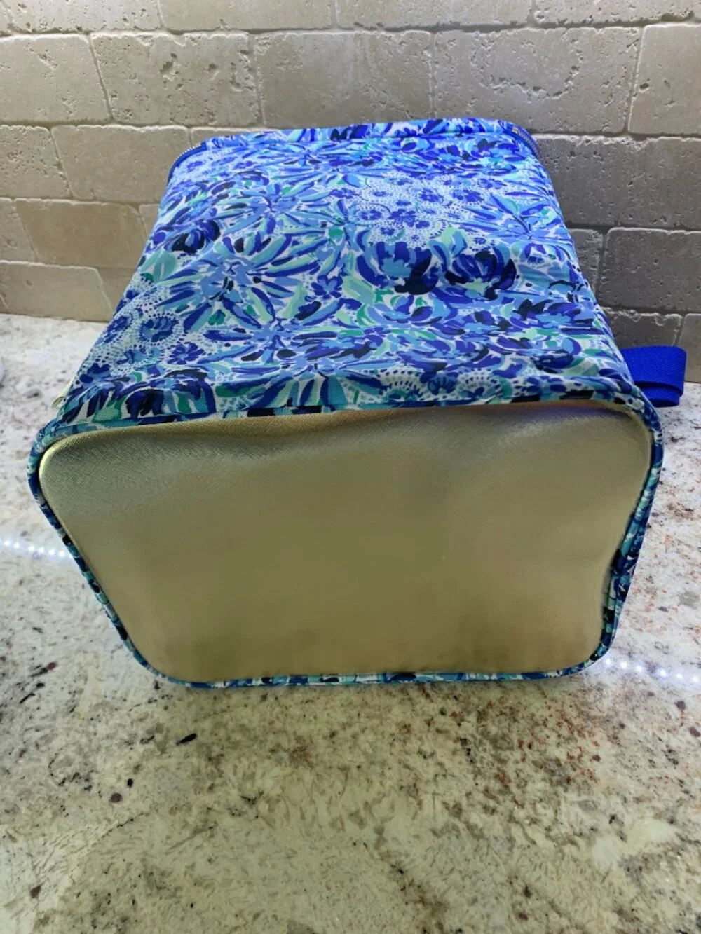 Lilly Pulitzer Insulated Cooler Wine Carrier Bag Blue NWT